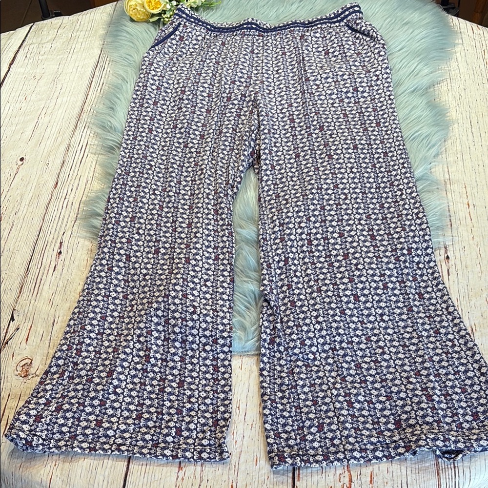 Anthro Hei Hei Blue Pajama Pants